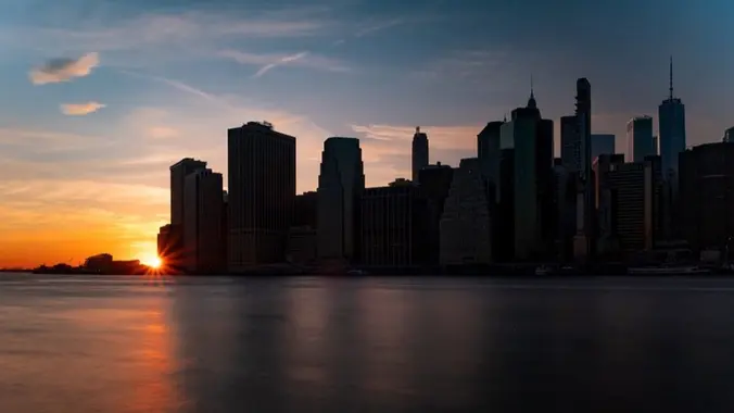 Winter Sunset in Dumbo