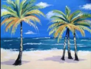 Paint Nite: Sandy Beach Palms