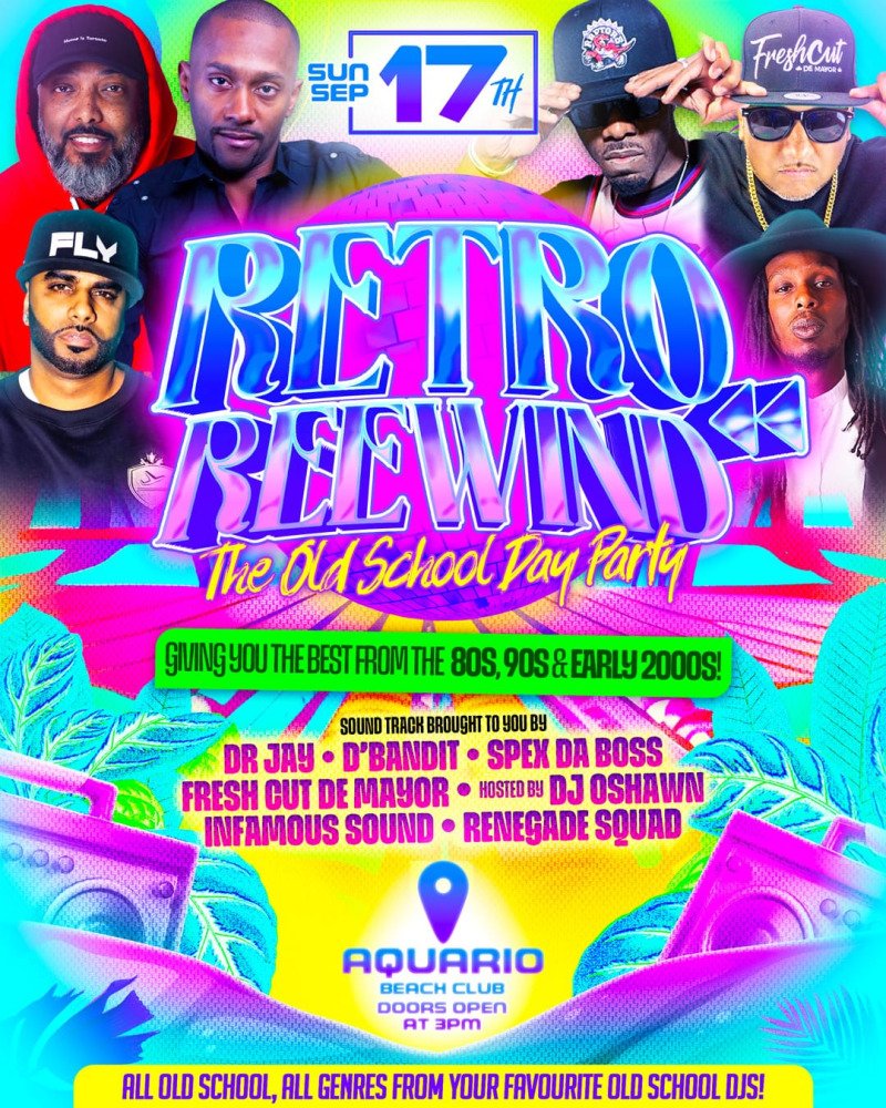 RETRO REEWIND THE DAY PARTY